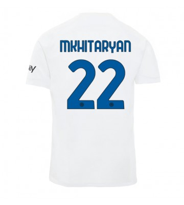 Inter Milan Henrikh Mkhitaryan #22 Koszulka Wyjazdowych 2023-24 Krótki Rękaw
